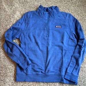 Vineyard Vines Blue Quarter-Zip Pullover